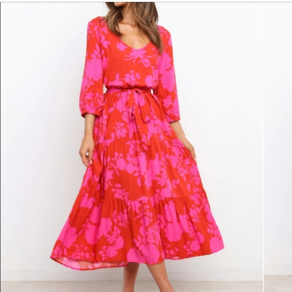 Petal & Pup midi dress floral